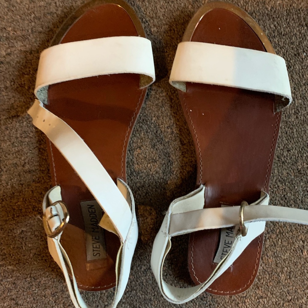 White sandals